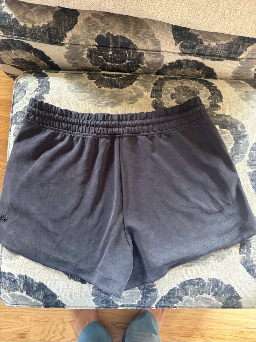 Athleta Dark Charcoal Athletic Elastic-Waist Shorts